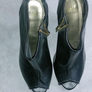 H & M Peep Toe Wedge Ankle Boot